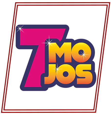 Vibrant 7 Mojos Logo with Sparkle Effect on Winmatch