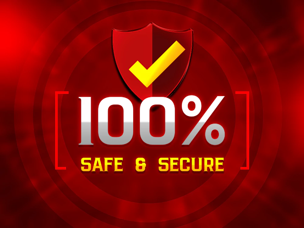 Winmatch 100 percent safe and secure assurance badge
